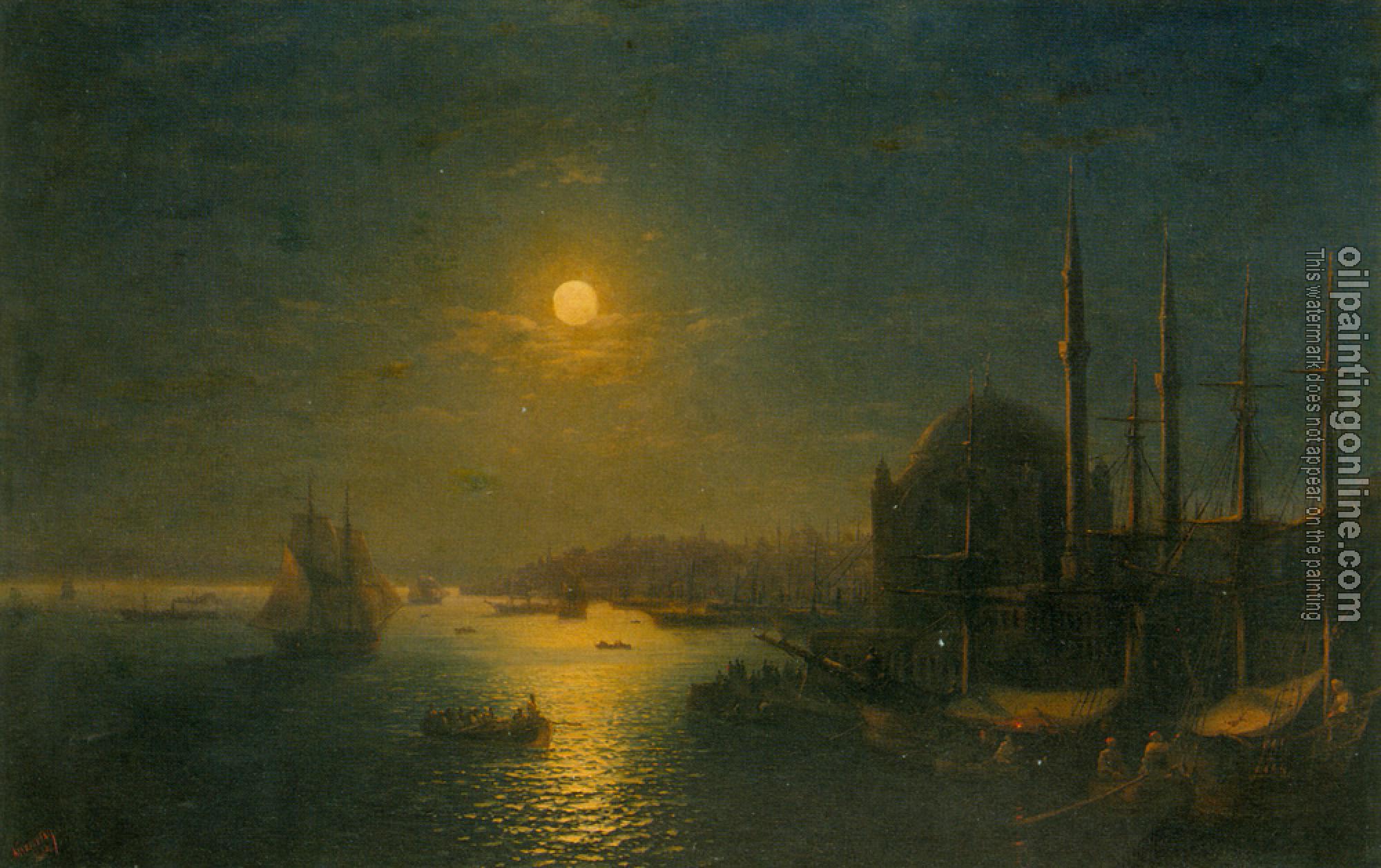 Aivazovsky, Ivan Constantinovich - A Moonlit View of the Bosphorus